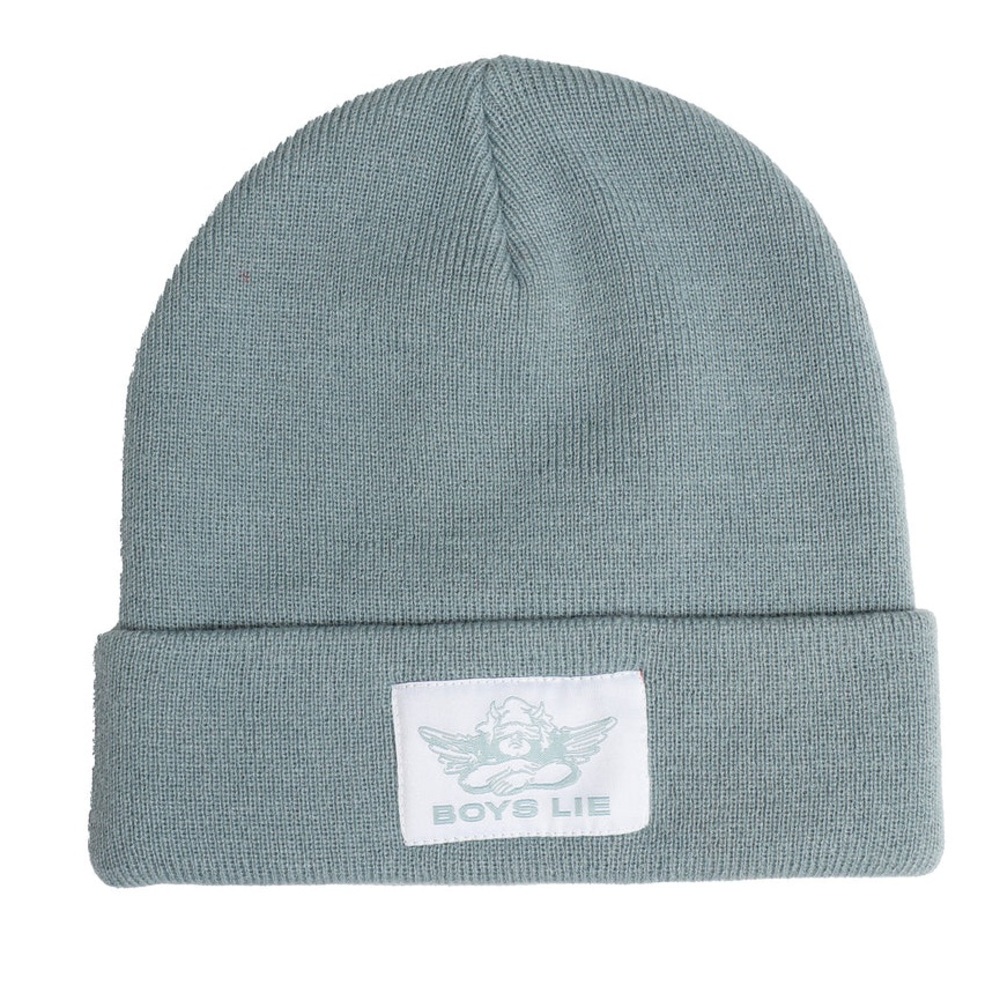 Boys Lie Thunderstruck beanie. One size. Blue-gray.